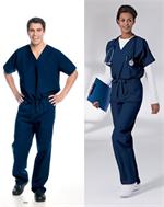 Landau Unisex Scrubs Tops 7502 and Landau Unisex Scrubs Pants 7602 