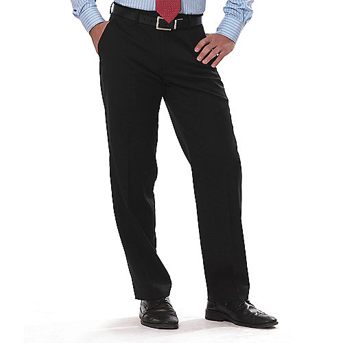 black polyester pants