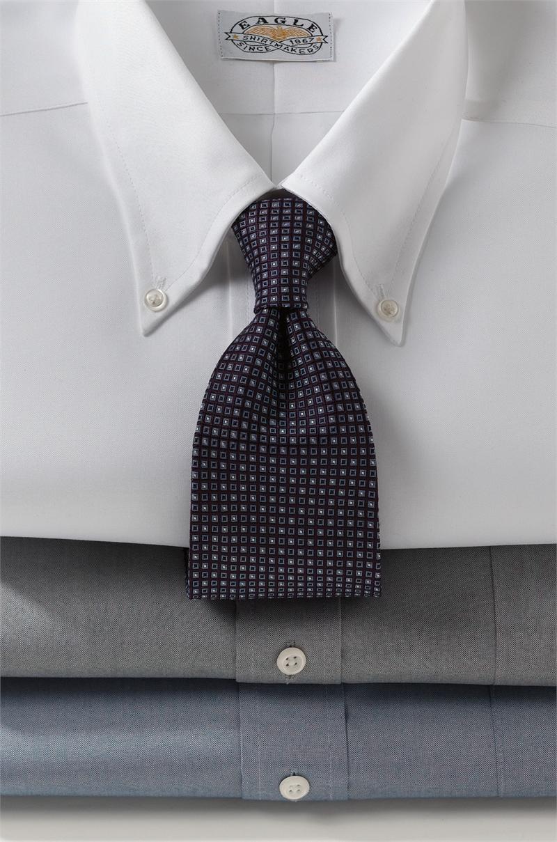Mens Eagle Dress Shirts Non Iron 100 Cotton Pinpoint Oxford 13V0123