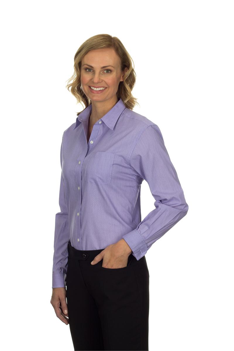 womens long sleeve purple shirt