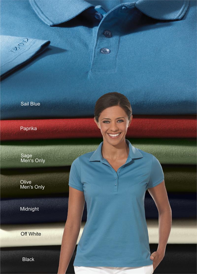 IZOD Polo Shirts 13Z0082 Izod Ladies Womens Pima Cool Knit Performance Polo Shirts