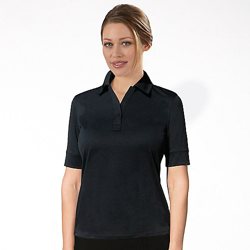 female black polo shirt