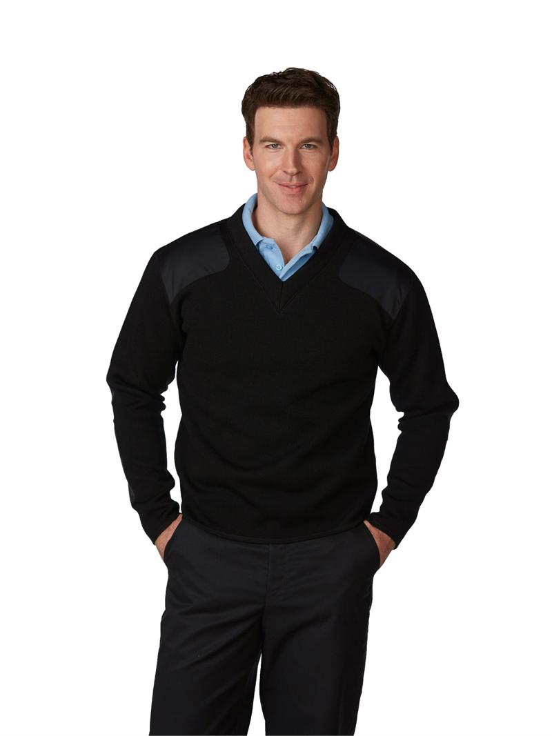 5976 Unisex FLEECELINED VNeck Commando Uniform Sweaters