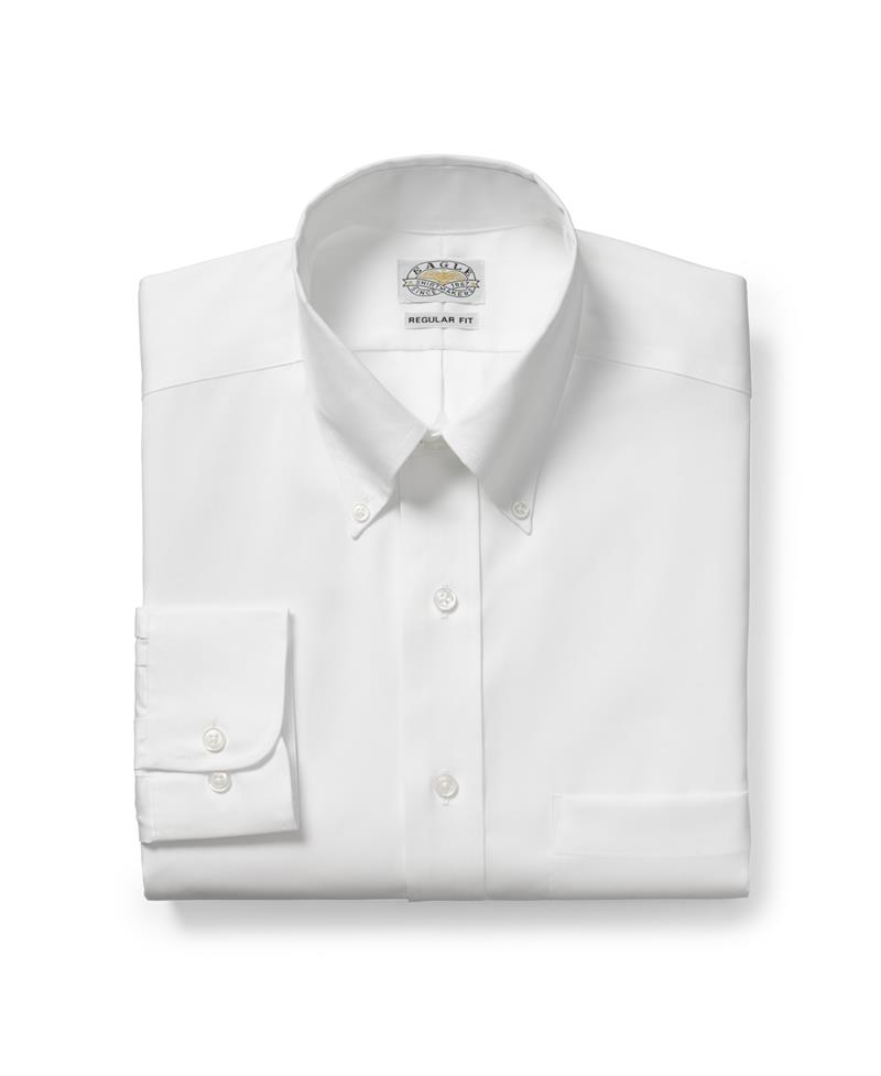 Eagle 1123188 Non Iron Regular Fit Pinpoint Solid Button down Dress Shirts