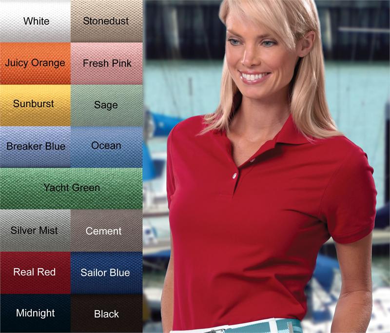 women's stretch polo shirts