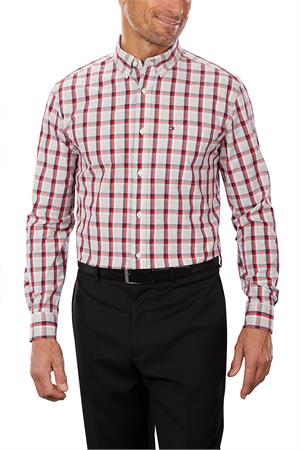 Tommy Hilfiger Mens Cotton Baron Plaid Dress Shirts 13H1860 Tommy Hilfiger 13H1860 Mens Cotton Baron Plaid Dress Shirts