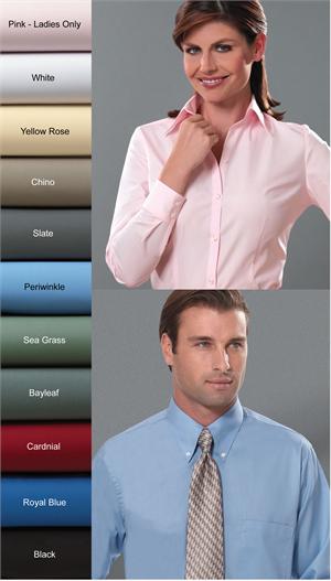 Van Heusen Mens 13V0113 Ladies 13V0114 Long Sleeve Silky Poplin Dress Shirt Van Heusen Mens 13V0113 Ladies 13V0114 Long Sleeve Silky Poplin Dress Shirts
