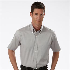 Grey - 13V0206 Van Heusen Mens Pinpoint Short Sleeve Tall Dress Shirts Grey - 13V0206 Van Heusen Mens Pinpoint Short Sleeve Tall Dress Shirts