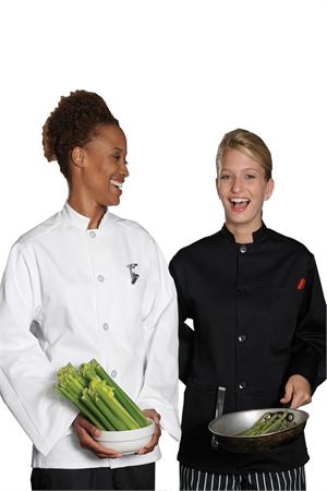 Edwards Single Breasted Unisex Server Coat - 3311 server coat,server jacket,bistro coat,waiter coat,waiter jacket