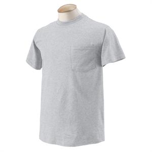 Ash - 3931P Fruit of the Loom Pocket Tee Shirts Ash - 3931P Fruit of the Loom Pocket Tee Shirts