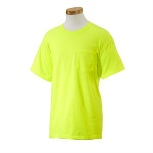 Safety Green - 5930P Fruit of the Loom 50-50 Best POCKET Tee Shirts Safety Green - 5930P Fruit of the Loom 50-50 Best POCKET Tee Shirts