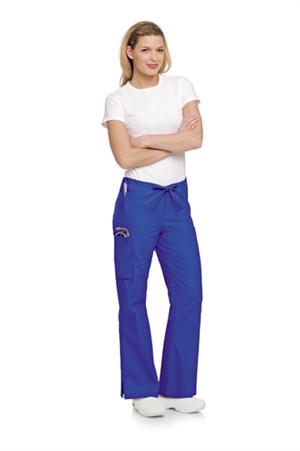 Landau Scrubs 8355 Landau 8355 Flare Cargo Womens Scrub Pants - Royal Blue Landau Scrubs 8355 Landau 8355 Flare Cargo Womens Scrub Pants - Royal Blue