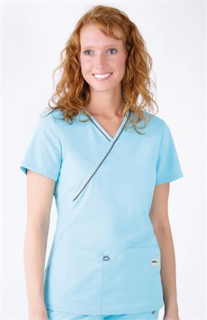 9004 Urbane 9004 V-Neck Crossover Top