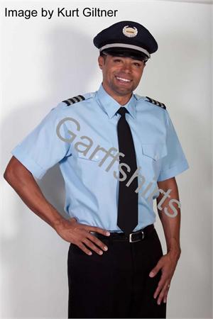 BLUE The Aviator SHORT SLEEVE Pilot Uniform Shirts - Photo by Kurt Giltner BLUE The Aviator SHORT SLEEVE Pilot Uniform Shirts - Photo by Kurt Giltner