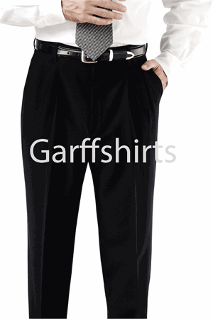 Edwards Mens Pleated Polyester Uniform Pants - 2695 pleated pants,polyester pleated pants,uniform pants,mens uniform pants,mens polyester pants