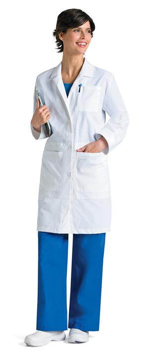 Landau 3165 Landau 3165 Womens Traditional iPad Lab Coat - White