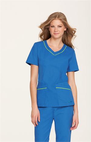 Landau 8109 Landau 8109 Rounded V-Neck Tunic Landau 8109 Landau 8109 Rounded V-Neck Tunic