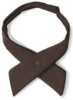 Uniform Cravats - Women's Uniform Crossover Tie - Black or Dark Navy