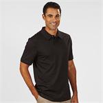 Black - 13CK001 Calvin Klein Mens Liquid Cotton Solid Polo Shirts