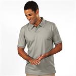 Oyster - 13CK001 Calvin Klein Mens Liquid Cotton Solid Polo Shirts