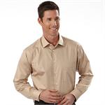 Taupe - 13CK025 Calvin Klein Woven Chintz Mens Top