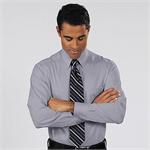 Iced Grey - Calvin Klein Micro Herringbone Mens Dress Shirts