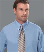 Van Heusen Mens 13V0113 Ladies 13V0114 Long Sleeve Silky Poplin Dress Shirts