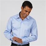 Periwinkle - Van Heusen Mens Royal Pique Long Sleeve Dress Shirts