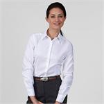 White - Van Heusen Ladies Royal Pique Long Sleeve Dress Shirts