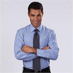 Blue Atoll - Van Heusen Mens End on End Long Sleeve Dress Shirts