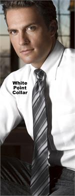 Van Heusen 13V0350 - Men's Blended Pinpoint Oxford L/S Point Collar Dress Shirts