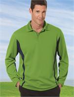 IZOD 13Z0102 PerformX Long Sleeve Ratio Polo Shirts