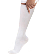 14300 - WHITE Landau Knee High Compression Socks - 1 PR