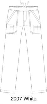 Landau 2007 Landau 2007 Mens 8-Pocket Banded Mens Scrubs Cargo Pants