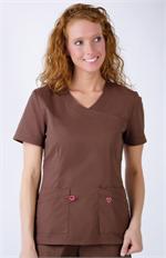 Landau 4031 Landau 4031 Twill Crossover Scrubs Top