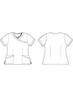 Landau 4031 Landau 4031 Twill Crossover Scrubs Top