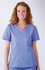 Landau 4033 Landau 4033 Banded Crossover Tunic Scrubs Top