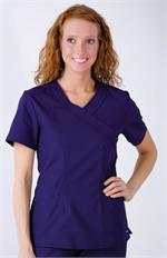 Landau 4033 Landau 4033 Banded Crossover Tunic Scrubs Top