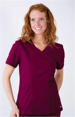 Landau 4033 Landau 4033 Banded Crossover Tunic Scrubs Top
