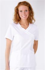 Landau 4033 Landau 4033 Banded Crossover Tunic Scrubs Top