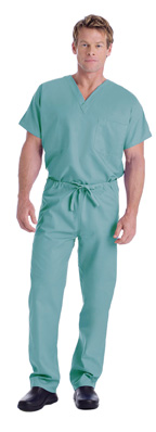 7502 Sea Mist Landau Unisex Scrub Tops