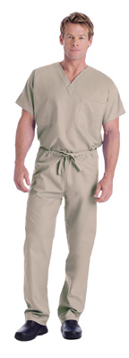 7502 Sandstone Landau Unisex Scrub Tops