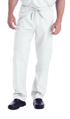 7602 White Unisex Scrub Pants