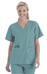 8219 SEA MIST Landau V-Neck Tunic Solids