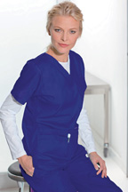8219 GRAPE Landau V-Neck Tunic Solids