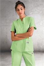 Landau Scrub Zone 70223 ScrubZone 70223 Snap Front Tunic - Aloe