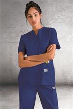 Landau Scrub Zone 70223 ScrubZone 70223 Snap Front Tunic - Cobalt Blue