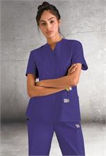Landau Scrub Zone 70223 ScrubZone 70223 Snap Front Tunic - Grape