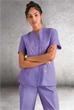 Landau Scrub Zone 70223 ScrubZone 70223 Snap Front Tunic - Orchid