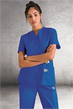 Landau Scrub Zone 70223 ScrubZone 70223 Snap Front Tunic - Royal Blue